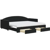 vidaXL Tagesbett 90 x 190 cm Schwarz