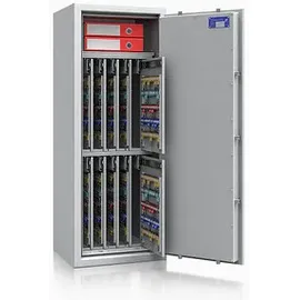 ISS safe4key Schlüsseltresor grau mit 880 Haken Doppelbartschloss
