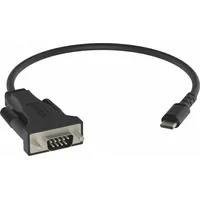Vision TC-USBCSER/BL Serien-Kabel Schwarz RS-232 USB-C