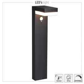 LED's light Wegeleuchte Solar 3,3 W 600 lm inkl. Bewegungsmelder IP44 schwarz