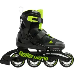 ROLLERBLADE Kinder Inline Skates MICROBLADE, NERO/VERDE, 23