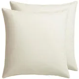 Otto Keller Federkissen Komfort 80x80cm beige (2 Stk.)