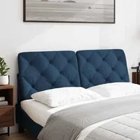 VidaXL Kopfteil-Kissen Blau 120 cm Stoff