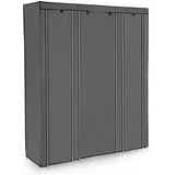 Songmics Kleiderschrank 150 cm x 45 cm x 175 cm Grau