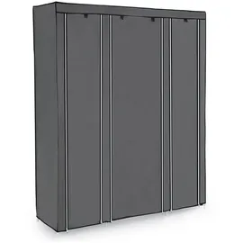 Songmics Kleiderschrank 150 cm x 45 cm x 175 cm Grau