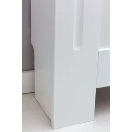 KADIMA DESIGN Moderne Heizkörperabdeckung mit Lamellenmuster Heizungsverkleidung 152x19x83 cm