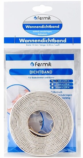 FERMIT Wannen-Dichtband 13 mm x 3,35 m
