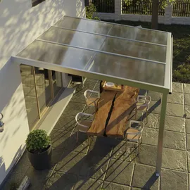 BECKMANN Terrassendach Exklusiv 307 x 322 cm grau