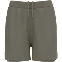Odlo Essential 4in 2in1 Laufshorts Damen-Khaki, Größe S (auch verfügbar in XS, XL)