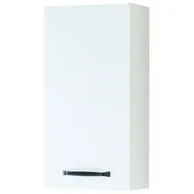 Saphir Hängeschrank Quickset 500, Badschrank 32,4 cm, 1 Tür, 2 Einlegeboden Badezimmer-Hängeschrank, Wandschrank weiß