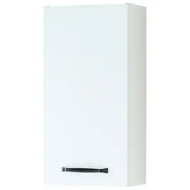 Saphir Hängeschrank Quickset 500, Badschrank 32,4 cm, 1 Tür, 2 Einlegeboden Badezimmer-Hängeschrank, Wandschrank weiß