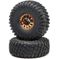 LOSI 2.2 Wheels with BFG Tire, Copper: Lasernut U4