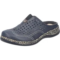 Rieker Damen 46395 Clogs, Blau, 39 EU
