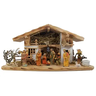 krippenursel Wundervolle Weihnachtskrippe Neunhof inkl. 12-tlg. Figurensatz K 650-9,