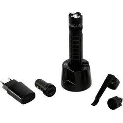 Maglite Mag-Tac Rechargeable crowned bezel schwarz
