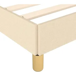 vidaXL Bettgestell 90 x 200 cm Creme