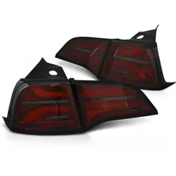 Voll LED Rückleuchten für Tesla Model 3 / Model Y Bj. 17-20 Rot/Smoke