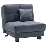 ell+ell Schlafsessel Tilda Microvelour Dunkelblau PG30