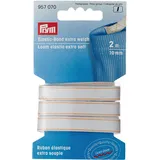 Prym weiß 957070 Elastic-Band extra weich 10 mm, Polyester, 2 Meter Länge x Dicke