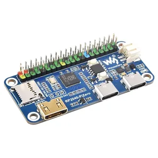 Waveshare RP2040-PiZero Development Board: 264KB SRAM, 16MB NOR-Flash, 40PIN GPIO, DVI