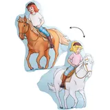 Bibi und Tina Dekokissen 37 x 26 cm Mehrfarbig