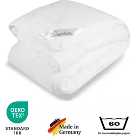 Sympathica Extra warme 4 Jahreszeiten Bettdecke Sommerbett Winterbett 135x200 - Weiß