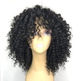 Afro Perücke Schwarz Brazilian Synthetische Brasilianisches Verworrene Lockige Natürliche Haar für Frauen, Curly Kurze Perücken für Damen