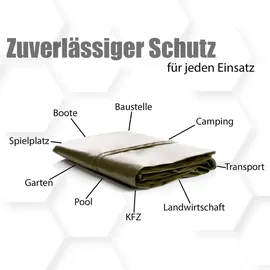 BigDean Abdeckplane 3 x 4 m 90 g/m2