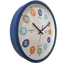 GLOBO Lernuhr 30,5 cm D 30,5 blau