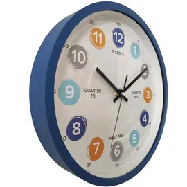 GLOBO Lernuhr 30,5 cm D 30,5 blau