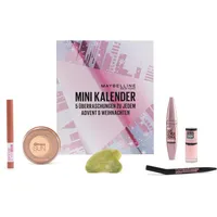 Maybelline New York Mini Adventskalender 2023 NYC Sparkle mit Kosmetik hinter 5 Türchen, Beauty Adventskalender 2023 mit Schminke, 1 Stück;Adventskalender 2023 Frauen