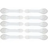 Iso Trade Baby Schubladensicherung Set 10 Stück Kindersicherung Schrank Starkes Klebeband 5192