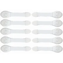 Iso Trade Baby Schubladensicherung Set 10 Stück Kindersicherung Schrank Starkes Klebeband 5192