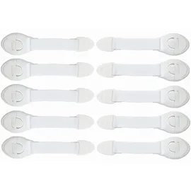 Iso Trade Baby Schubladensicherung Set 10 Stück Kindersicherung Schrank Starkes Klebeband 5192