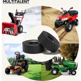 Wiltec Reifen für den Aufsitzmäher 15x6,00-6 4pr mit Schlauch und Winkelventil