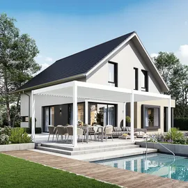 Weide E-Deluxe 3,6 x 7,2 m Weiß