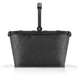 reisenthel carrybag frame rhombus black – Stabiler Einkaufskorb mit viel Stauraum und praktischer Innentasche – Elegantes und wasserabweisendes Design