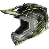 Acerbis Linear Matt Schwarz/Grau/Neon-Gelb L