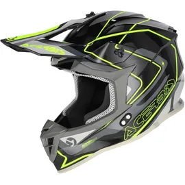 Acerbis Linear Matt Schwarz/Grau/Neon-Gelb L