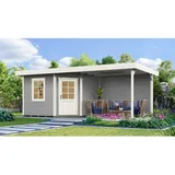 Weka Designhaus 213 Plus B 5,33 x 2,38 m grau