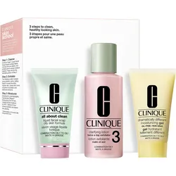 Clinique Pflegesystem 3 Schritte Mischhaut&Ölige Haut Geschenkpackung