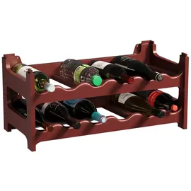 ARTECSIS Weinregal 12 Flaschen Braun