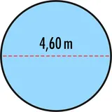 Höfer Chemie 200 g/m2 Winter Abdeckplane für runde Pools 4,60 m