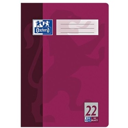 Oxford Schulheft »Schule 100050308« A4 kariert (Lineatur 22) lila
