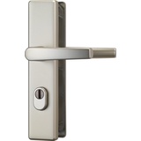 ABUS WET-Schutz-Drückergarnitur,Langschild KLS114 ZS,Profilzylinder gelocht,E72,ALU