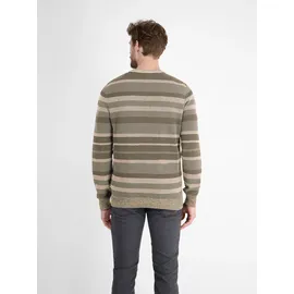 Lerros Gestreifter Strickpullover Beige XL