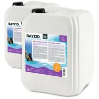 BAYZID® 2x 10 L Flockungsmittel flüssig für Pools in