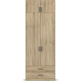 Rauch Wäscheschrank GAMMA 91 x 248 x 54 cm Eiche sonoma