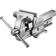 HEUER Schraubstock 101123, mit Wechselbacken, 120mm Backenbreite, verzinkt, Spannweite 150mm