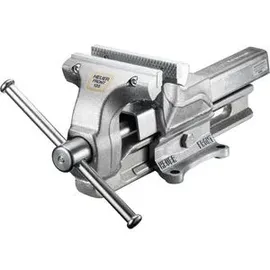 HEUER Schraubstock 101123, mit Wechselbacken, 120mm Backenbreite, verzinkt, Spannweite 150mm